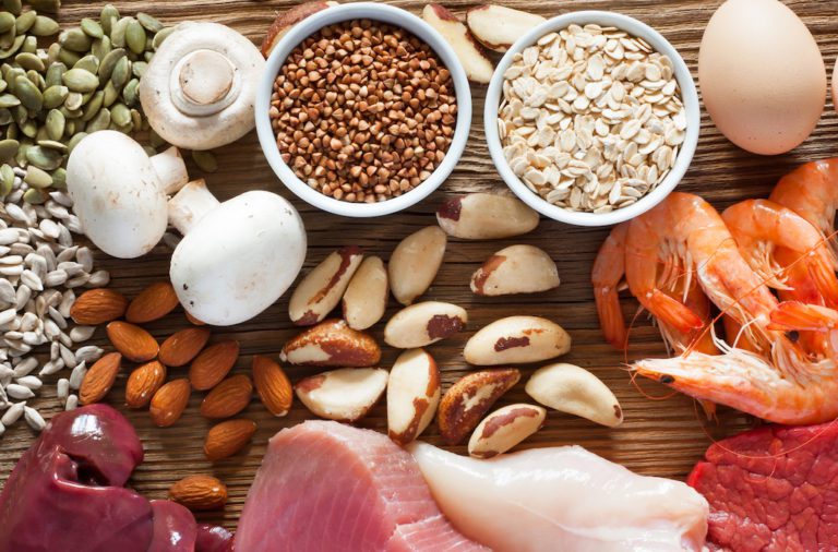 A table topped with different types of food.